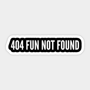 404 Fun Not Found (text v3) Sticker